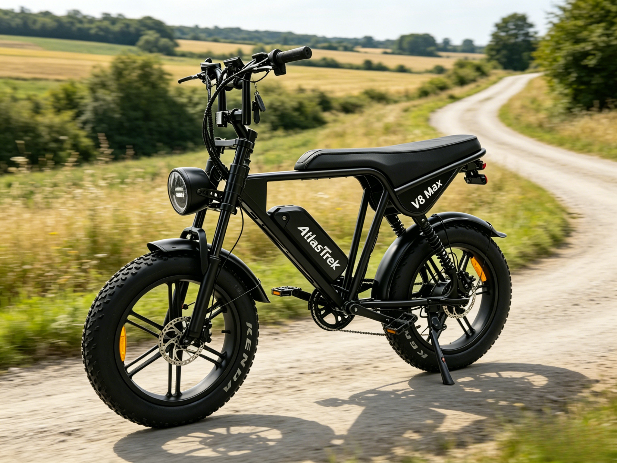 V8 Max | 250W | 48V 15Ah|50-60 Miles | 45° Climb|5-6h Charge|20*4.0