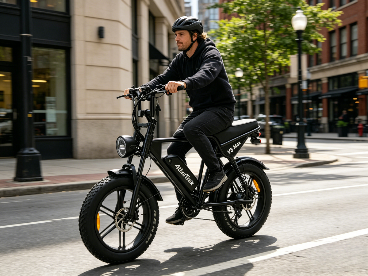 V8 Max | 250W | 48V 15Ah|50-60 Miles | 45° Climb|5-6h Charge|20*4.0