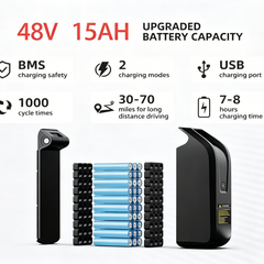 G60|1000W| 48V 15AH|.Poids brut:47KG