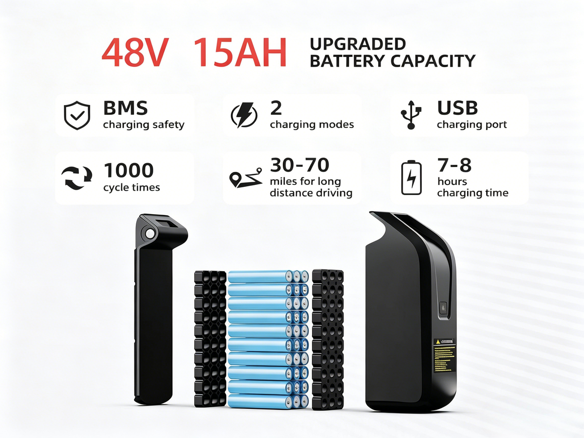 G60|1000W| 48V 15AH|.Poids brut:47KG