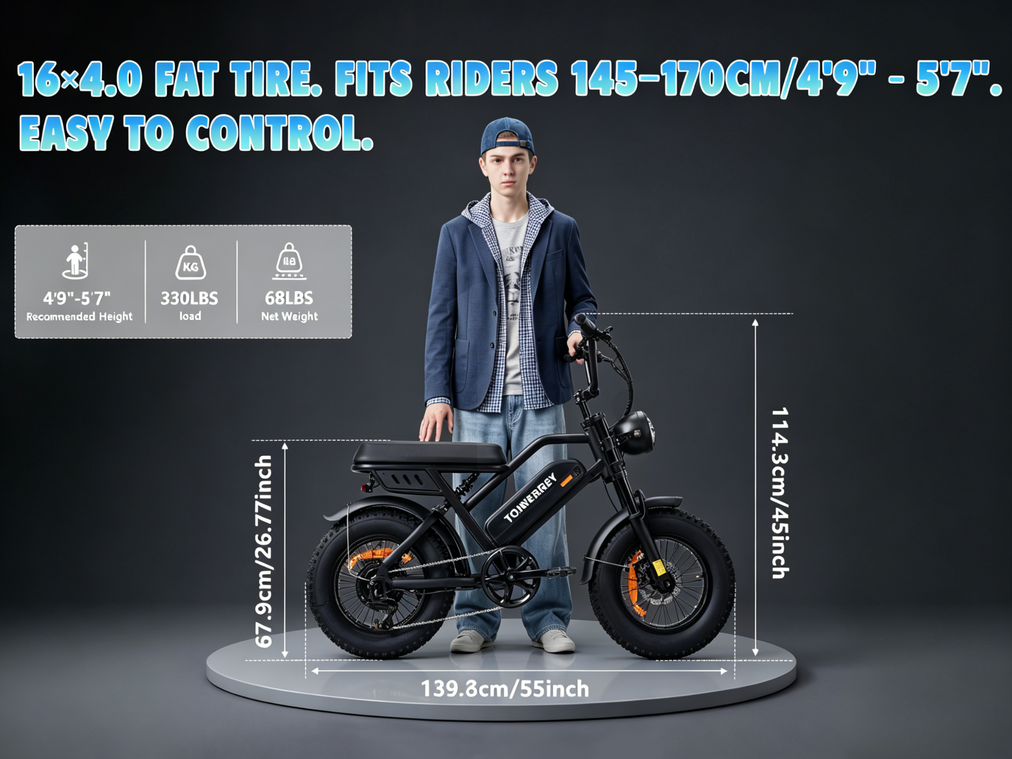 T16|VTT électriques|1000W |48V 15.6Ah|