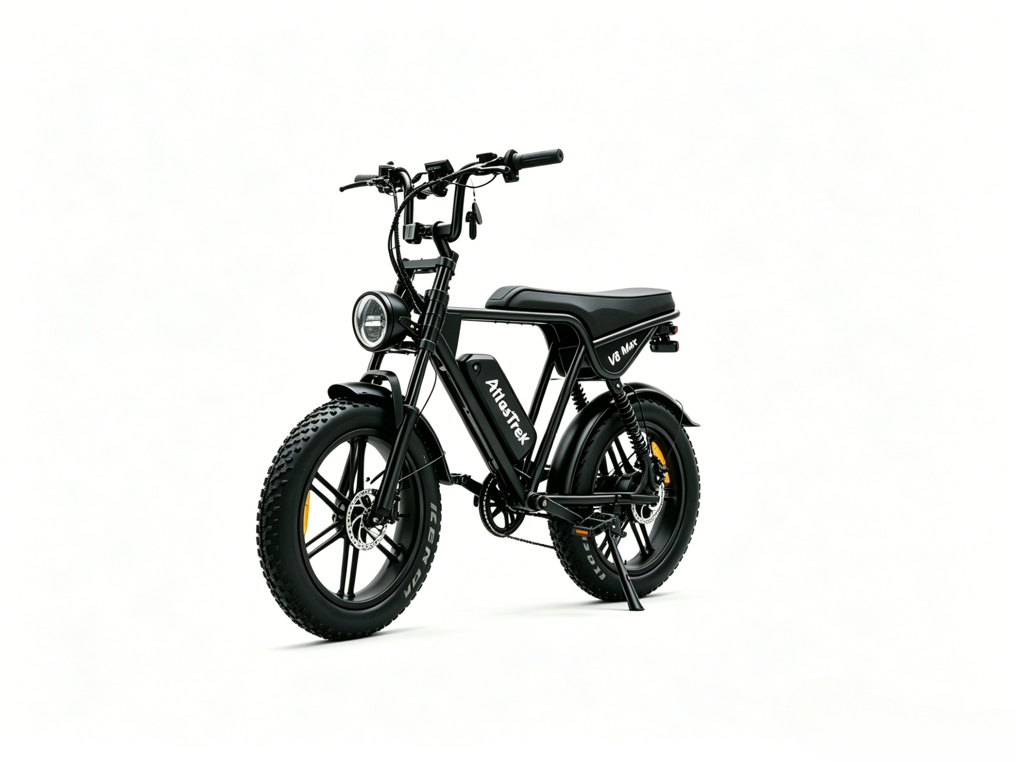 V8 Max | 250W | 48V 15Ah|50-60 Miles | 45° Climb|5-6h Charge|20*4.0