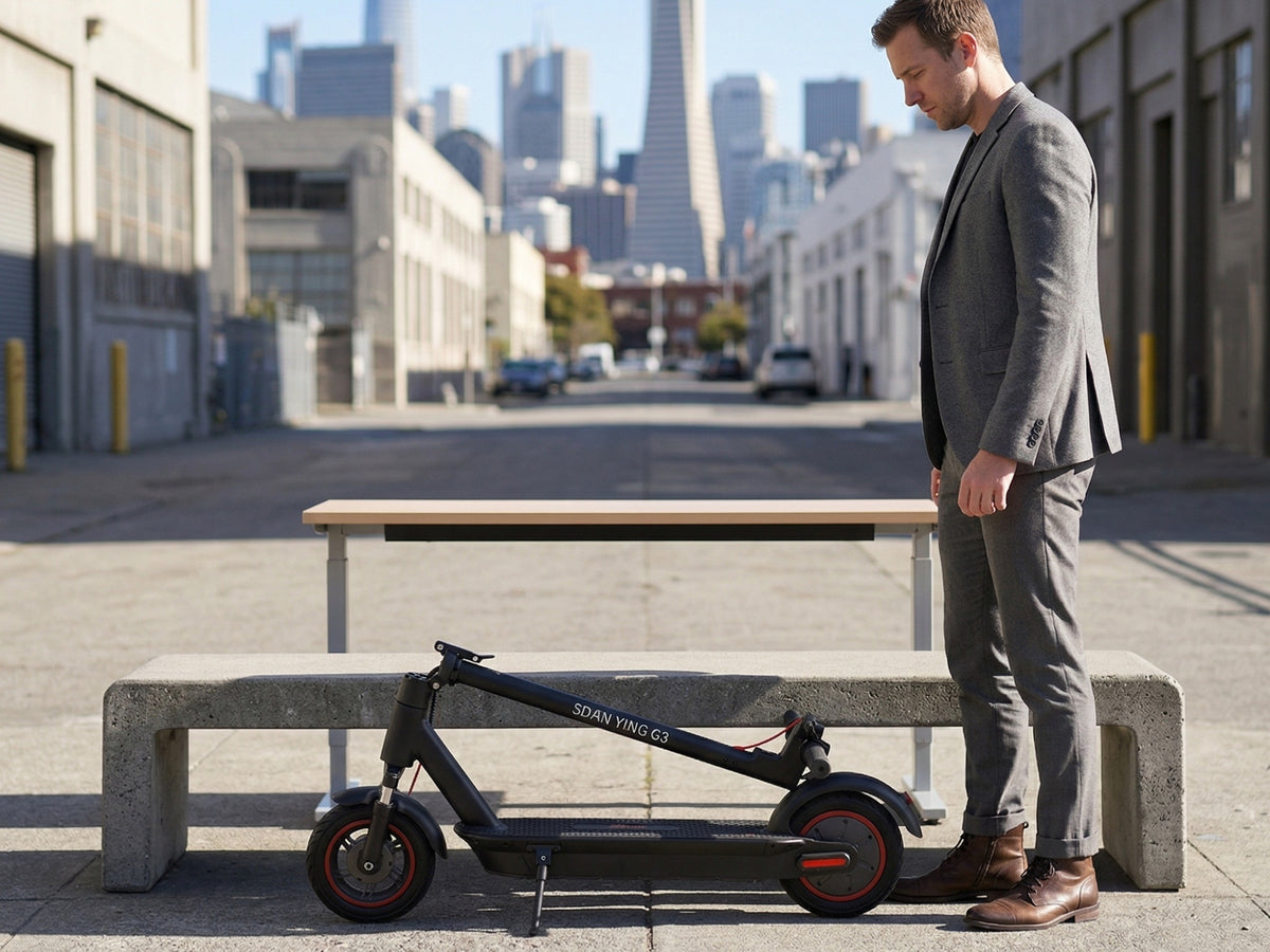 Trottinette électrique pliable A3, vitesse 30 km/h et autonomie 35 km