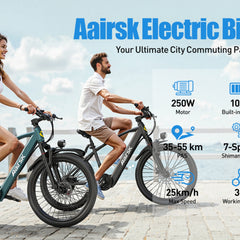 Vélo électrique GT300 24 pouces | 400 W | 36 V 10 Ah | Shimano 7 vitesses