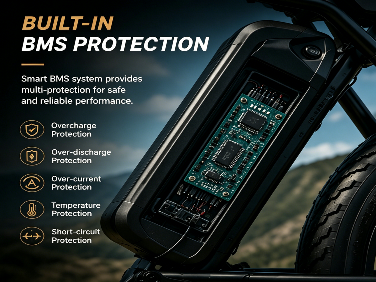T8 Dual-drive Battery 60V 30AH, Continuous Endurance