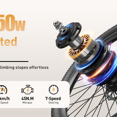 Vélo électrique SU7 | 400W | 36V 13Ah | Shimano 7 vitesses