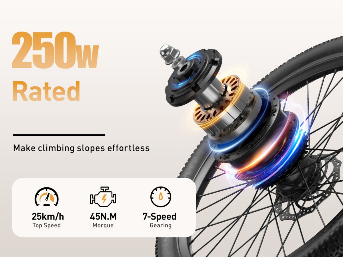 Vélo électrique SU7 | 400W | 36V 13Ah | Shimano 7 vitesses