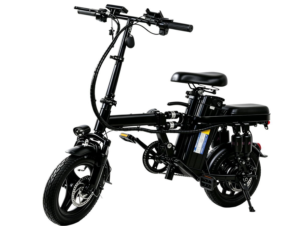 Foldable Electric Bike for Adults, 800W Peak Motor,20MPH Ebike, 30 Miles Range, 48V15Ah RemovableBattery, 3 Riding Modes
