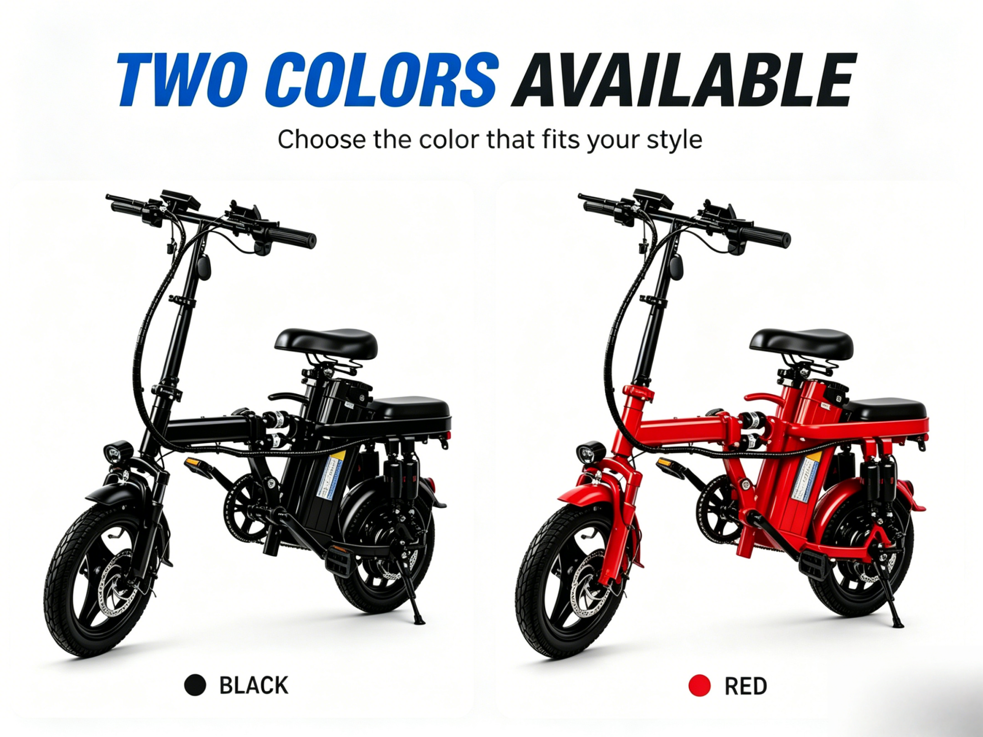Foldable Electric Bike for Adults, 800W Peak Motor,20MPH Ebike, 30 Miles Range, 48V15Ah RemovableBattery, 3 Riding Modes