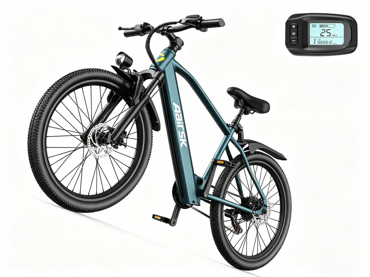 Vélo électrique GT300 24 pouces | 400 W | 36 V 10 Ah | Shimano 7 vitesses