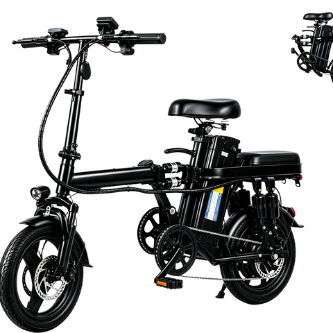 Foldable Electric Bike for Adults, 800W Peak Motor,20MPH Ebike, 30 Miles Range, 48V15Ah RemovableBattery, 3 Riding Modes