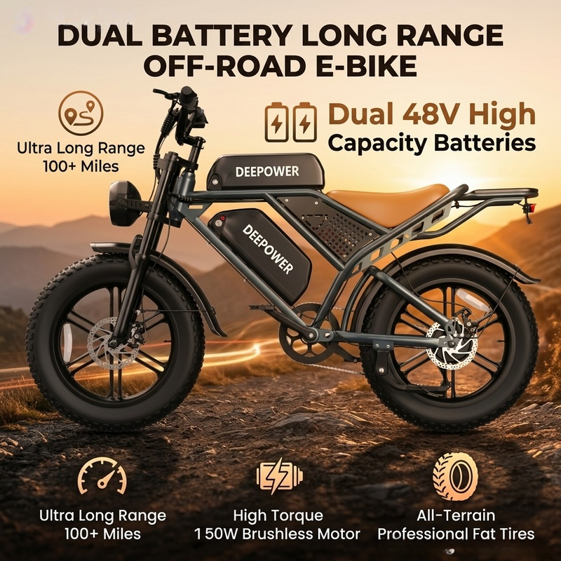 Trottinette électrique tout-terrain QS7 1500W | Trois options de batterie | Jusqu'à 160 km d'autonomie