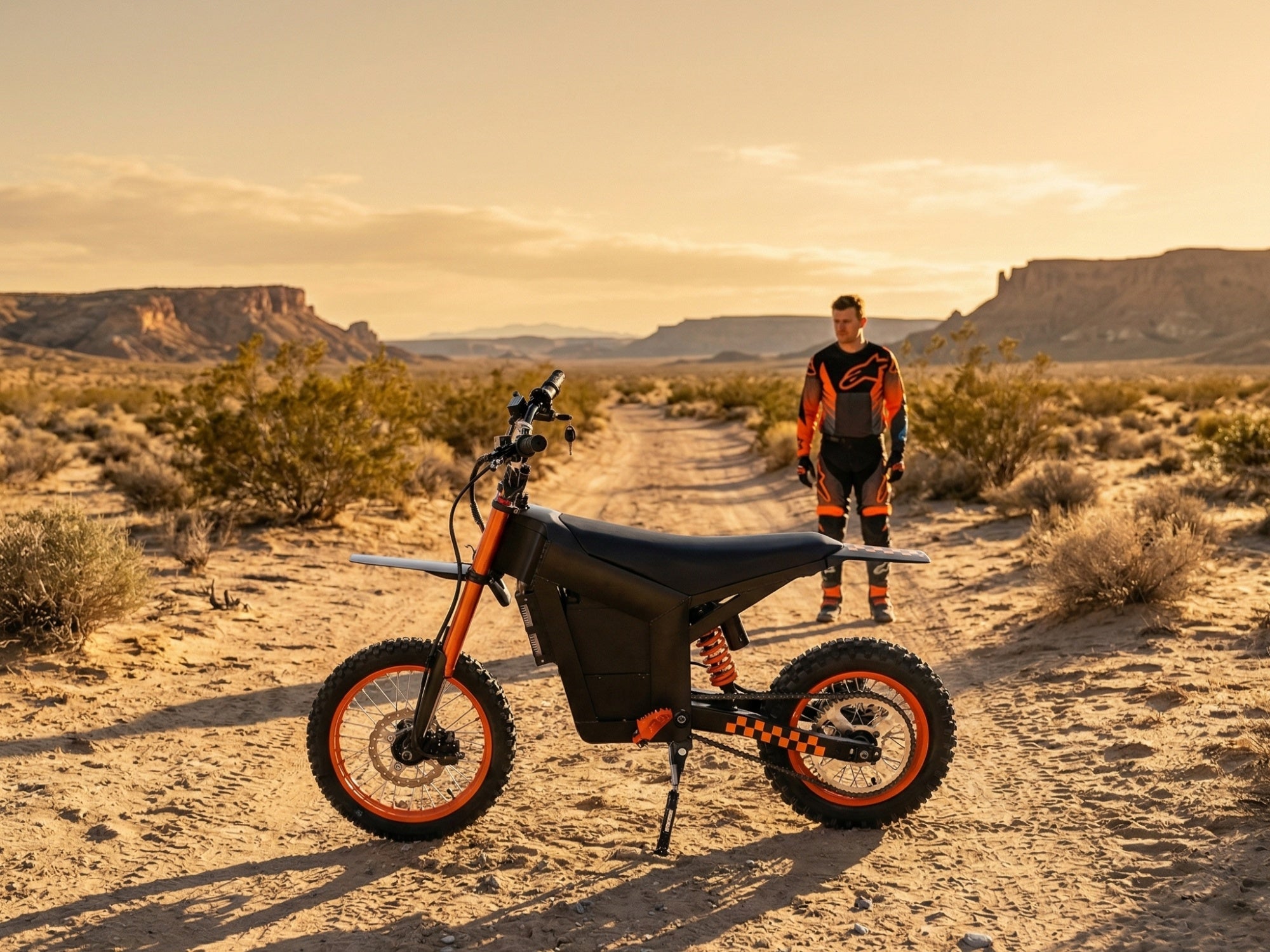 M01 Moto électrique tout-terrain 2000 W avec double suspension