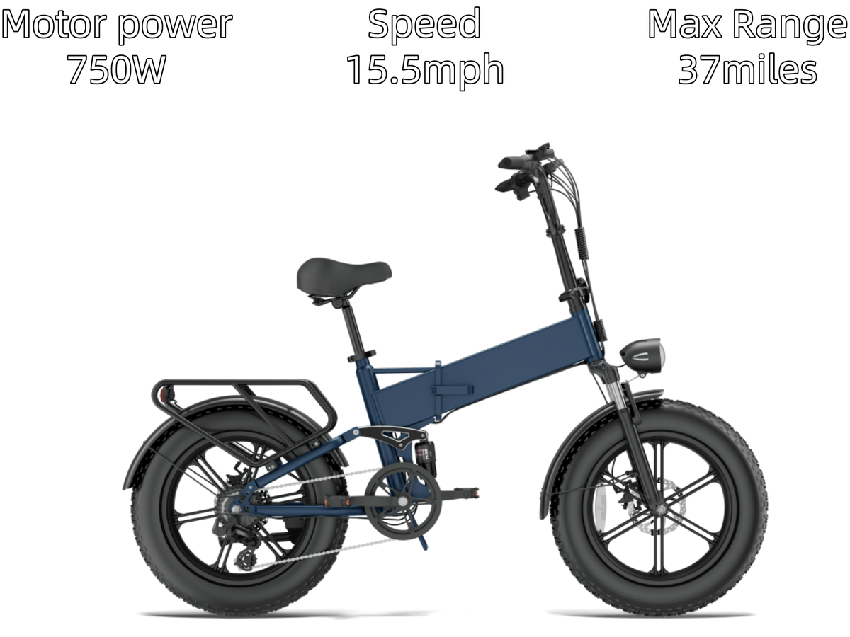 T5|Moteur 750 W|Vélo électrique pliable